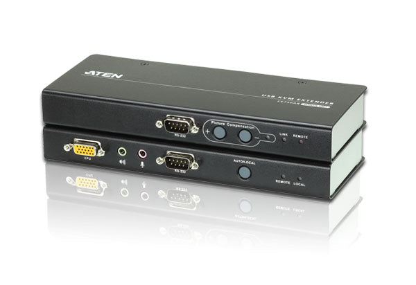 Aten KVM Extender Kit VGA/Audio Cat 5 Extender w/ Local Access, 1920x1200@60Hz 30m, 1600x1200@60Hz 150m, 1280x1024@60Hz 200m Aten KVM Extender Kit VGA/Audio Cat 5 Extender w/ Local Access, 1920x1200@60Hz 30m, 1600x1200@60Hz 150m, 1280x1024@60Hz 200m